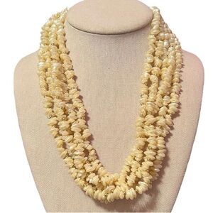 Vintage 5 strand faux pearl necklace.
